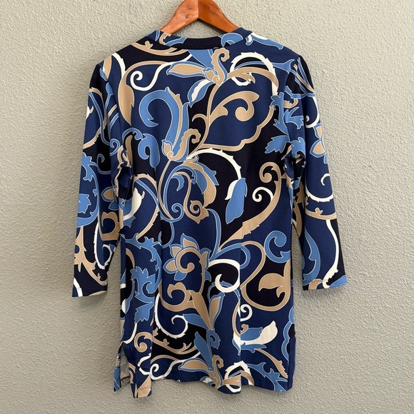 J.McLaughlin Printed Tunic Top Size Medium - Picture 3 of 4
